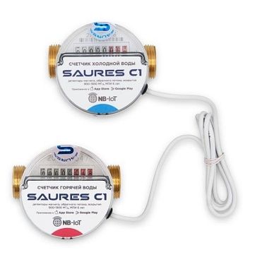 Водосчетчики SAURES NB-IoT МТС 1/2" 80мм